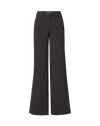 Veronica Beard Black wide-leg trousers with front patch pockets.