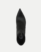 Veronica Beard Black pony hair pointed toe bootie.