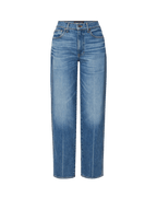 Veronica Beard Blue denim wide-leg jeans.