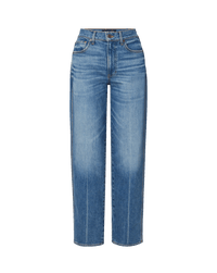 Veronica Beard Blue denim wide-leg jeans.