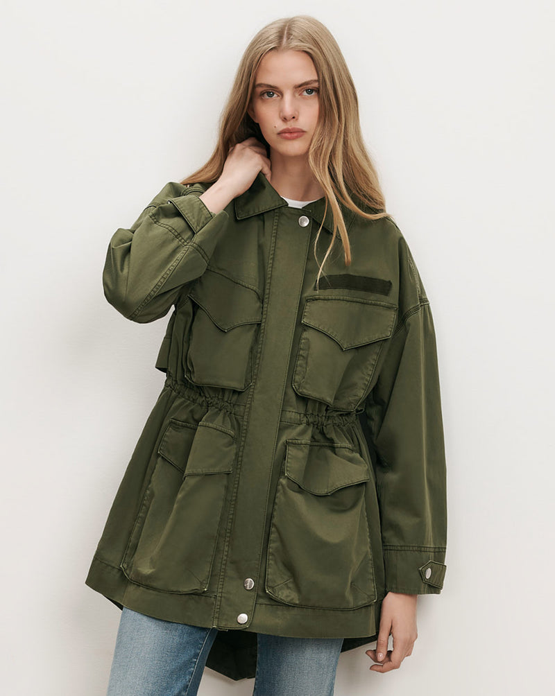 Veronica Beard Olive green utility jacket.