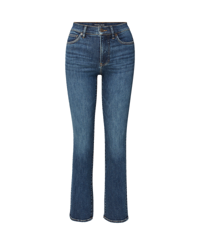 Veronica Beard Blue denim high-rise slim-fit jeans.
