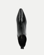 Veronica Beard Black leather pointed-toe ankle boot