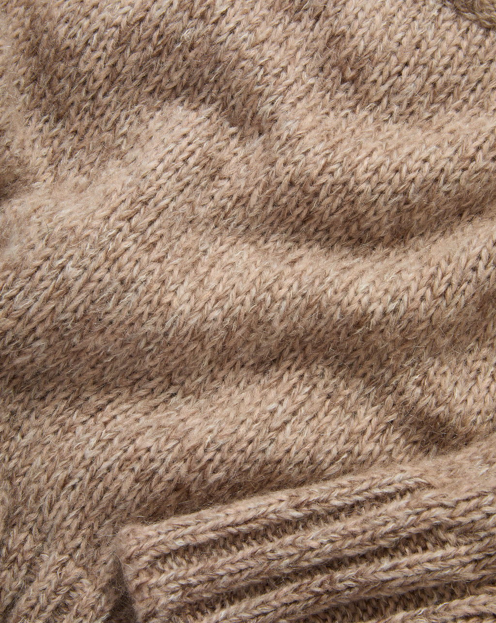 Veronica Beard Brown knit sweater with ribbed cuffs.