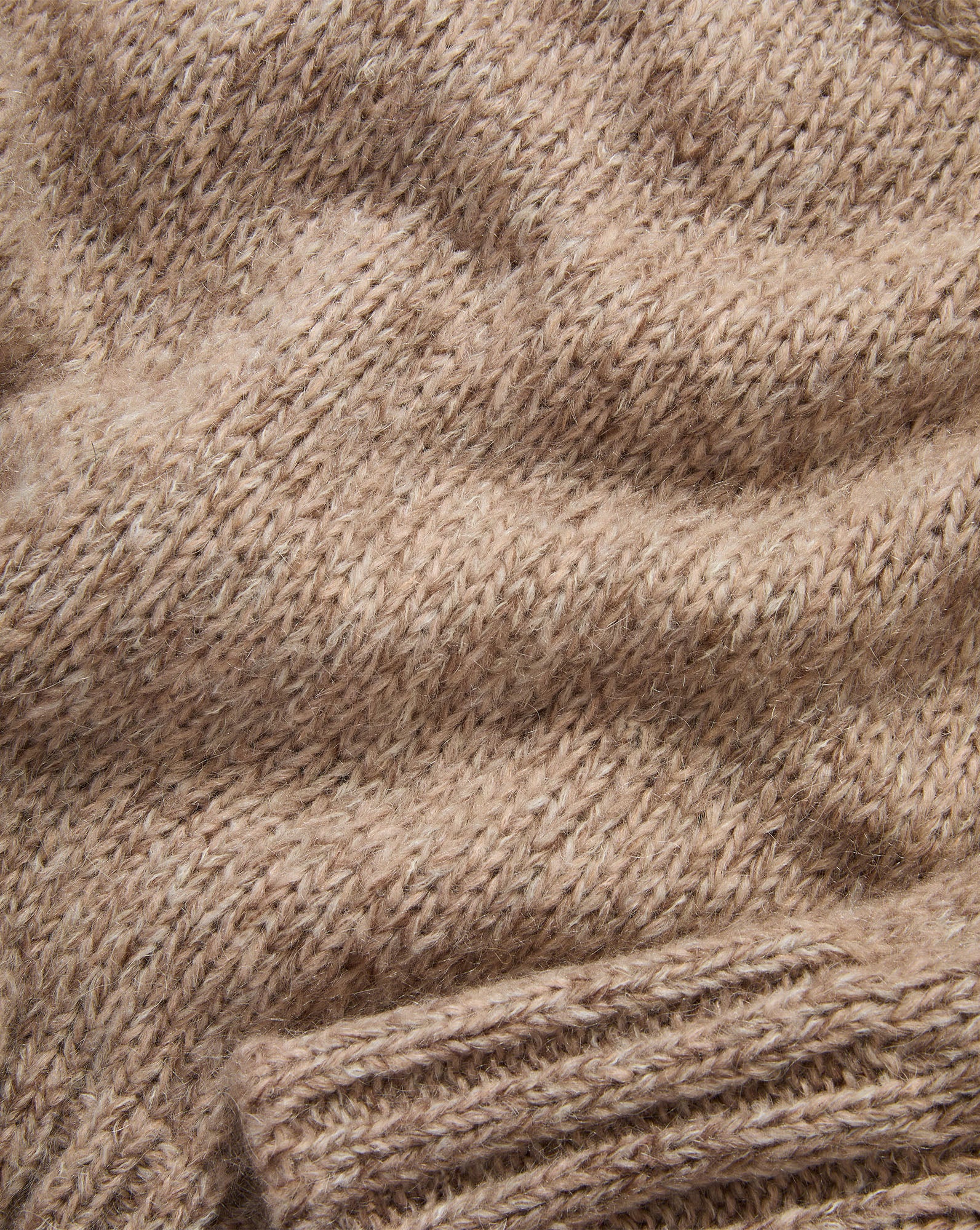Veronica Beard Brown knit sweater with ribbed cuffs.