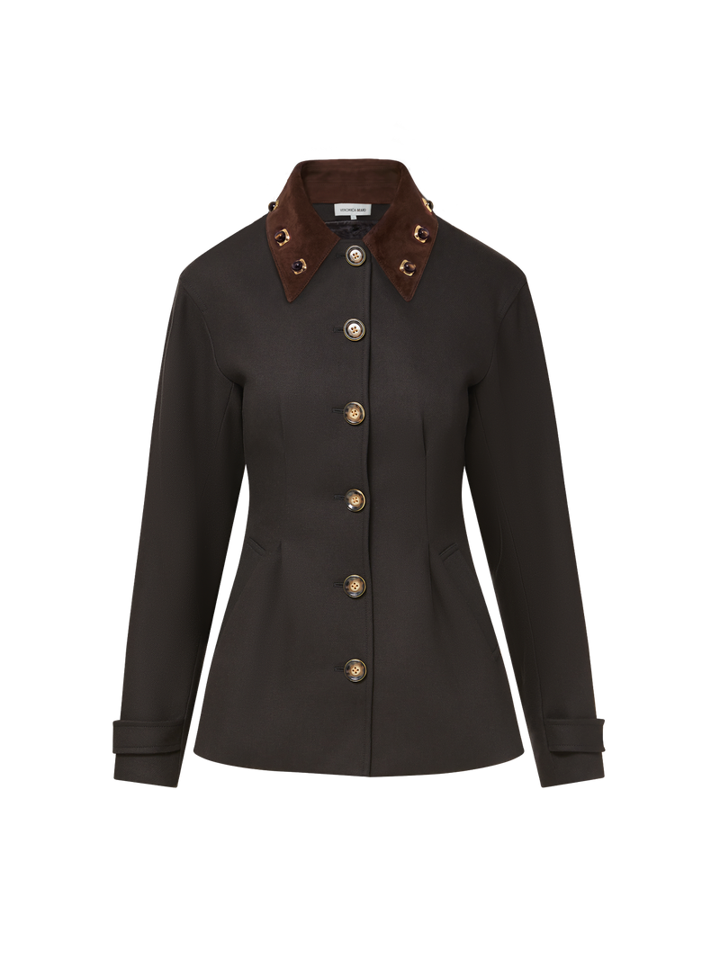 Suede Cabochon Collar