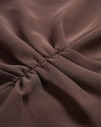 Veronica Beard Brown ruched dress with gathered details