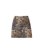 Veronica Beard Floral tapestry mini skirt