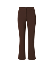 Veronica Beard Brown wide-leg trousers with side pockets.