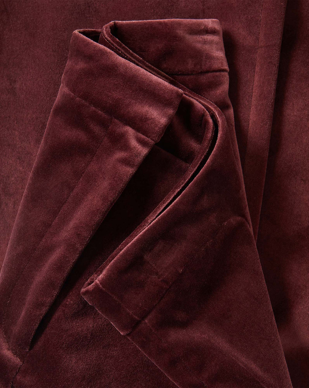 Veronica Beard Burgundy velvet trousers with a tailored waist.