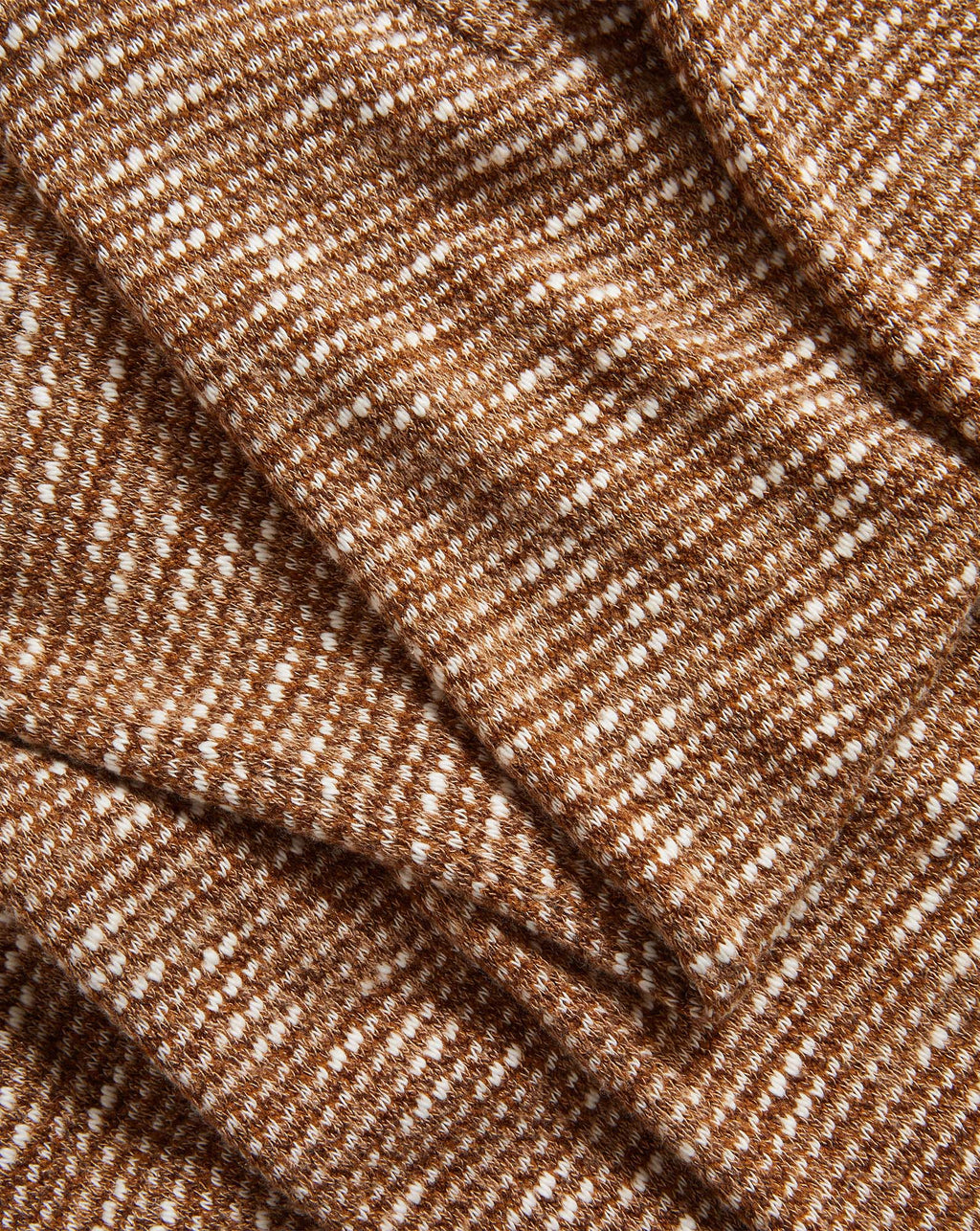 Veronica Beard Brown and white textured knit fabric.