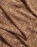 Veronica Beard Brown and white textured knit fabric.