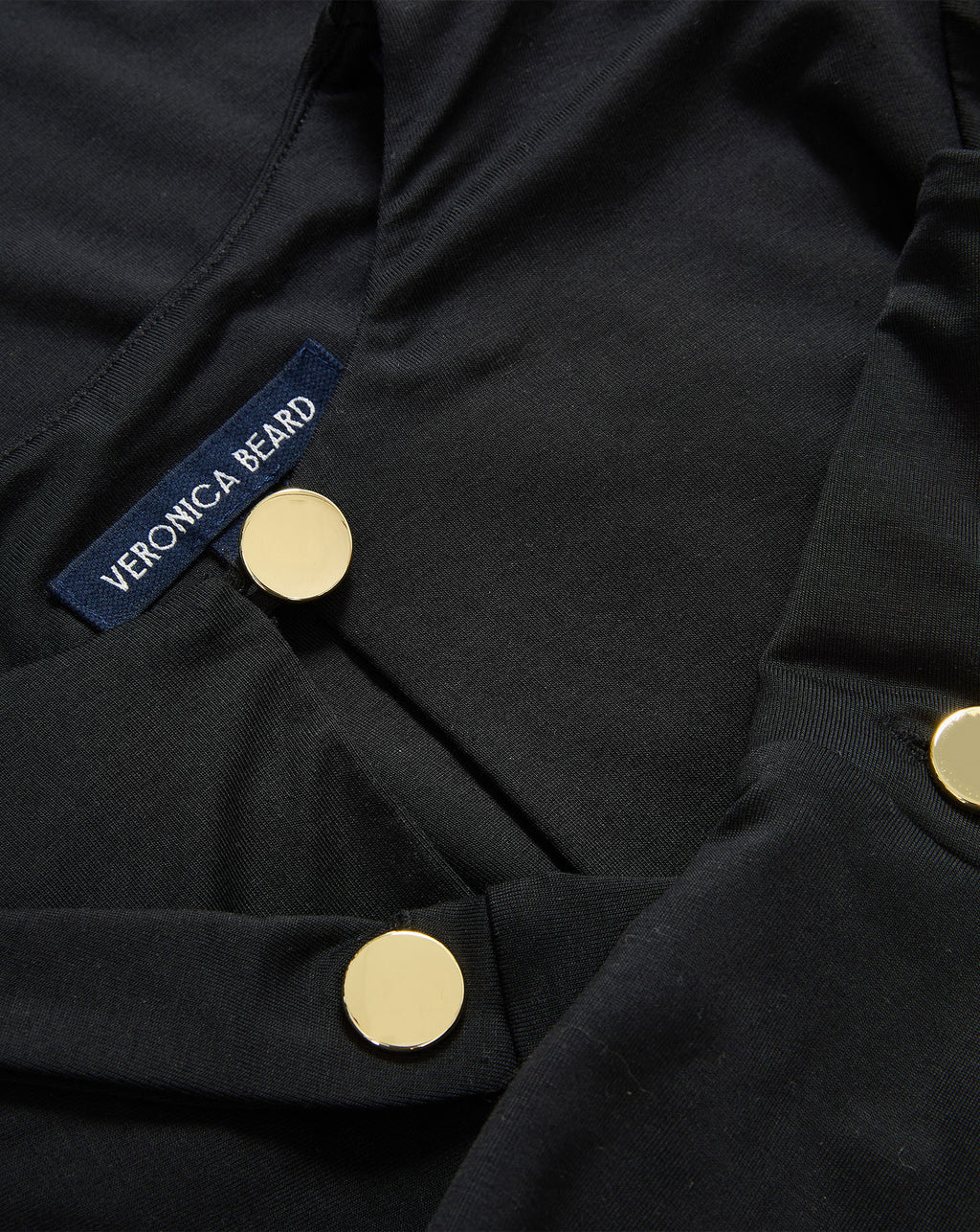 Veronica Beard Black Veronica Beard top with gold buttons