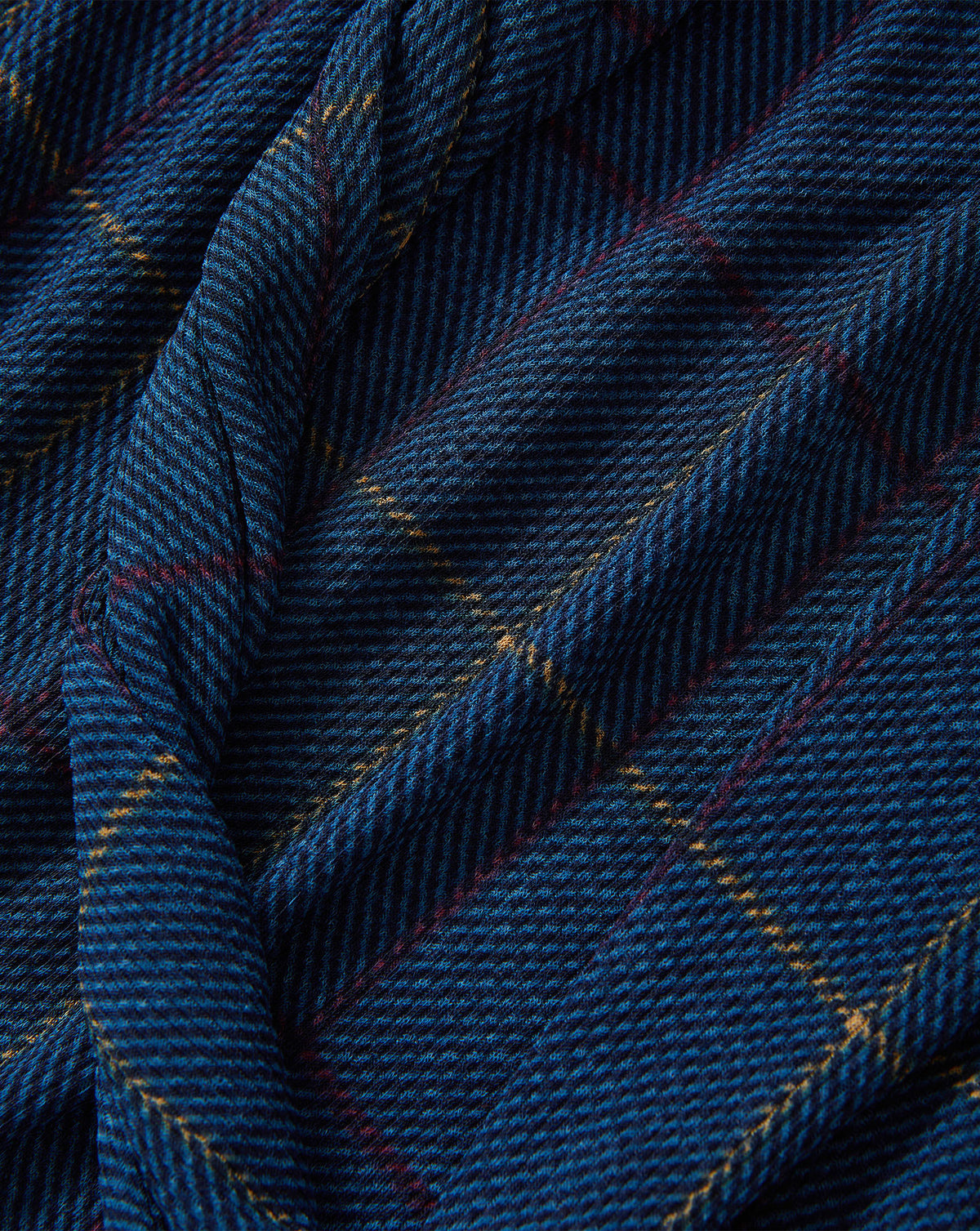 Veronica Beard Blue plaid textured fabric with subtle patterns.