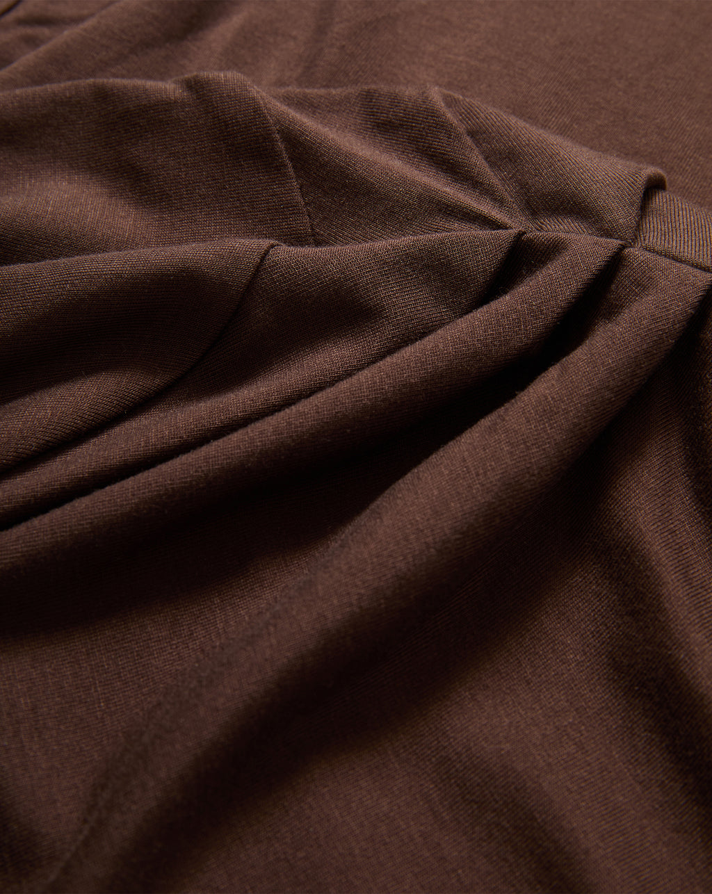 Veronica Beard Brown knit fabric with gathered detail.