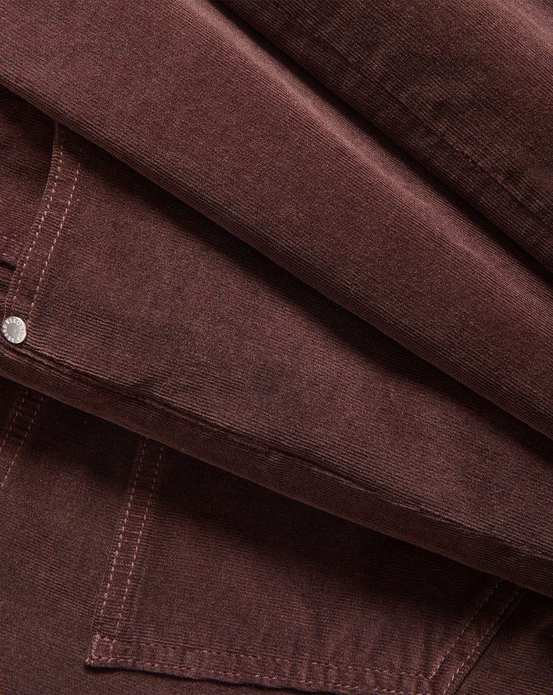 Veronica Beard Brown corduroy jacket with silver snap button.