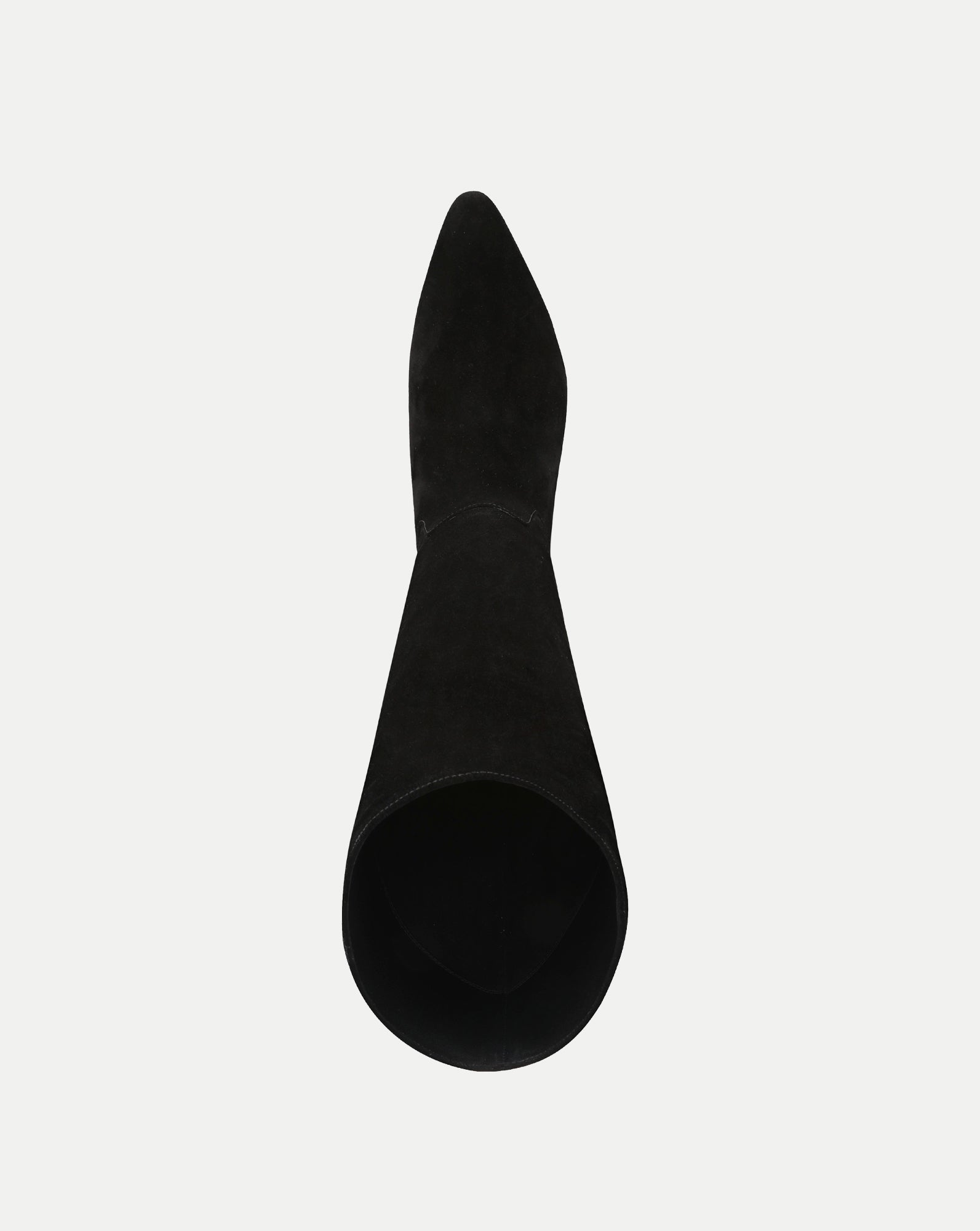 Veronica Beard Black suede pointed-toe knee-high boot