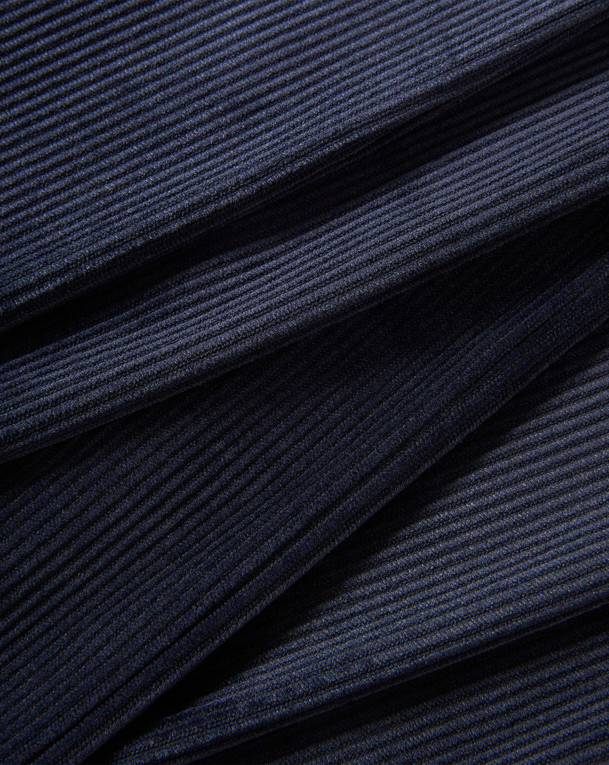 Veronica Beard Dark blue ribbed knit fabric texture.