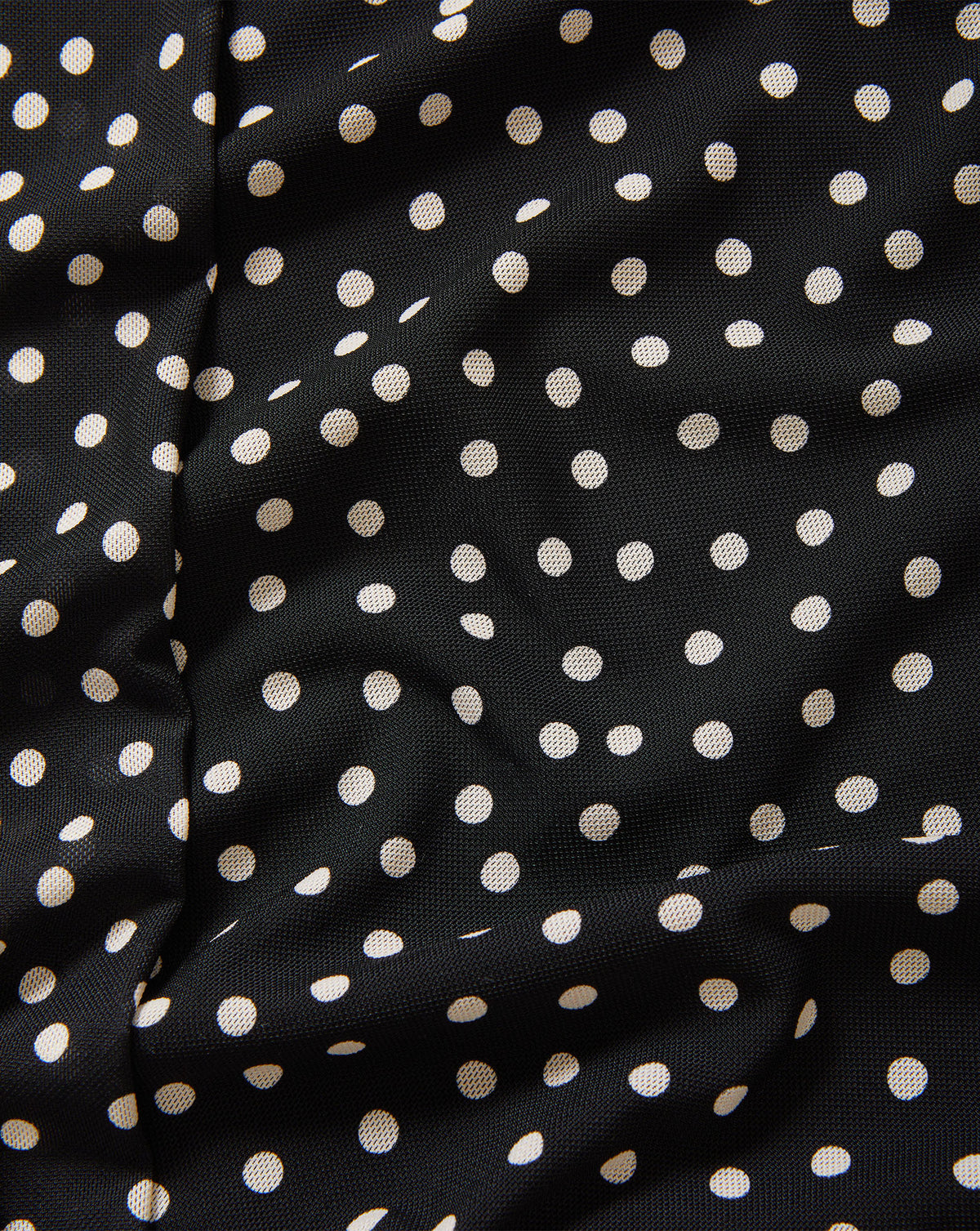 Veronica Beard Black and white polka dot textured fabric.