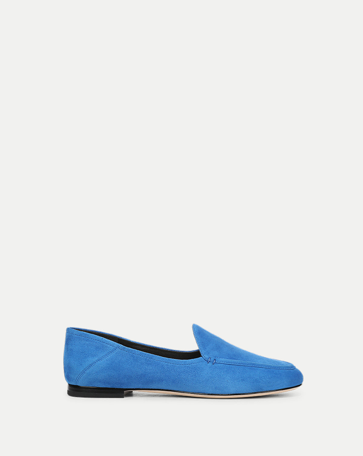 Veronica Beard Blue suede slip-on loafer shoe.