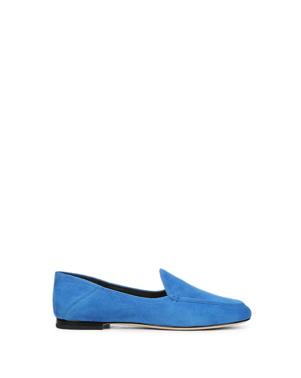 Veronica Beard Blue suede slip-on flat loafer shoe.