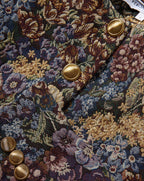 Veronica Beard Floral tapestry jacket with gold buttons