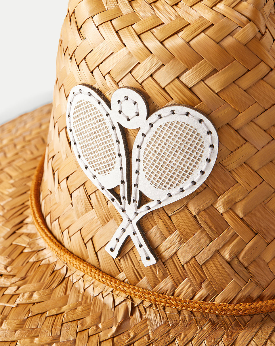 Veronica Beard Racquet Straw Hat