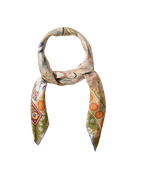 Veronica Beard Floral Bandana Silk Scarf Orange Multi