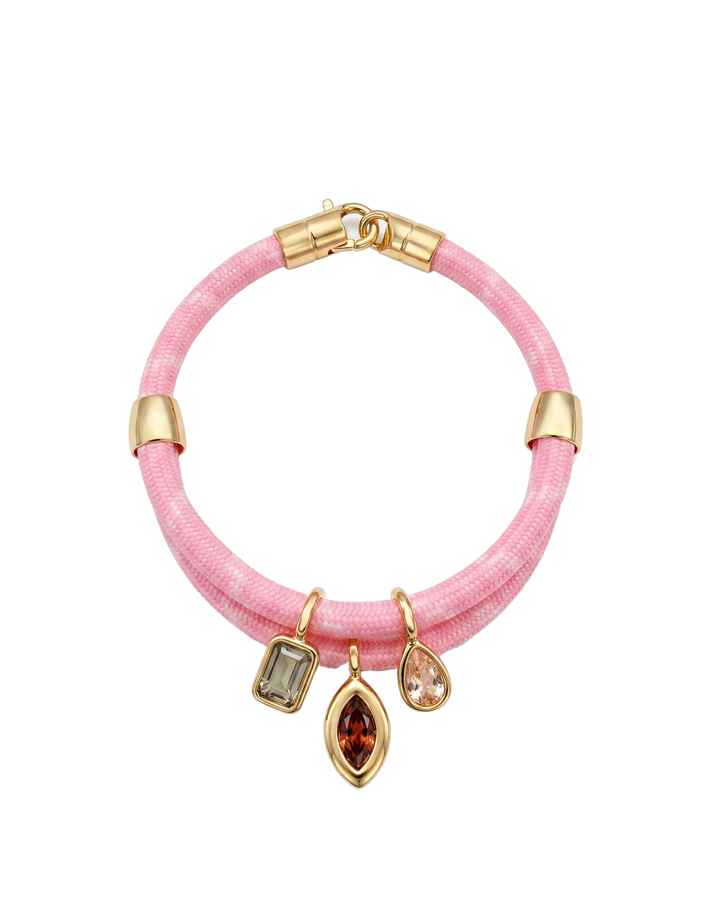 Veronica Beard Paracord Charm Bracelet - Pink