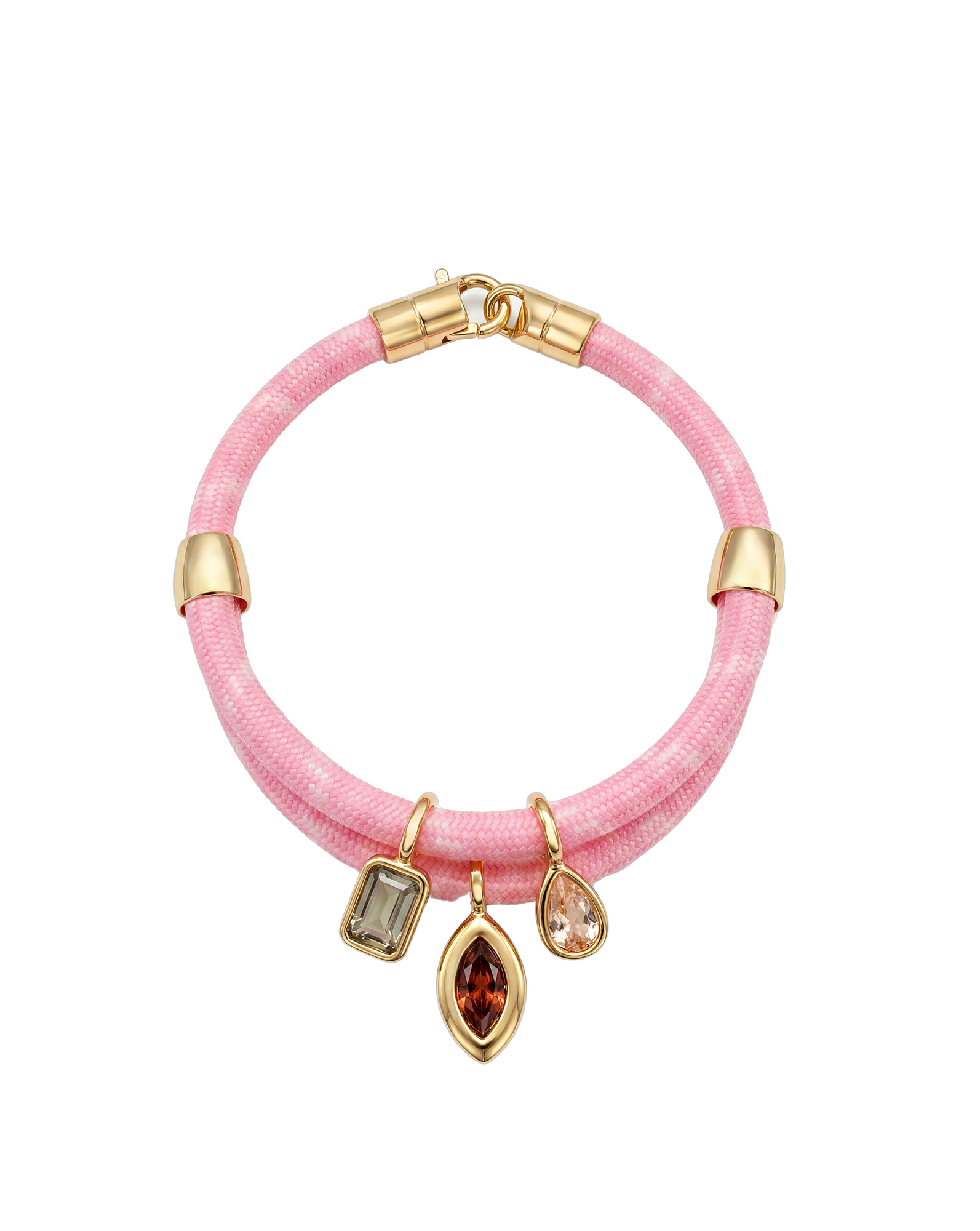 Veronica Beard Paracord Charm Bracelet - Pink