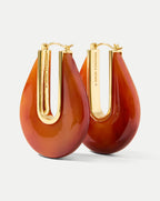 Veronica Beard Resin Drop Hoop Earring
