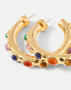 Veronica Beard Cabochon Embellished Hoop