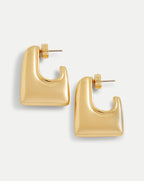 Veronica Beard Everyday Square Hoop - Gold