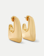 Veronica Beard Everyday Square Hoop - Gold