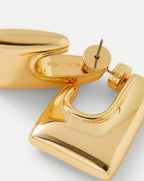 Veronica Beard Everyday Square Hoop - Gold