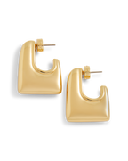 Veronica Beard Everyday Square Hoop Gold