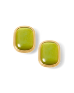 Veronica Beard Cat’s Eye Stone Earring Light Pistachio