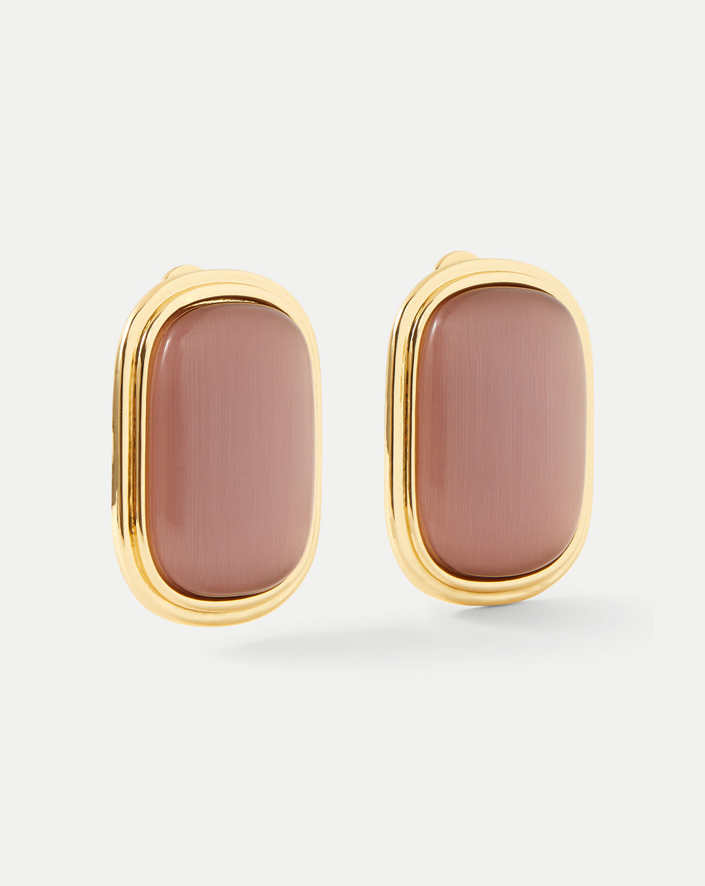 Veronica Beard Cat’s Eye Stone Earring - Plum