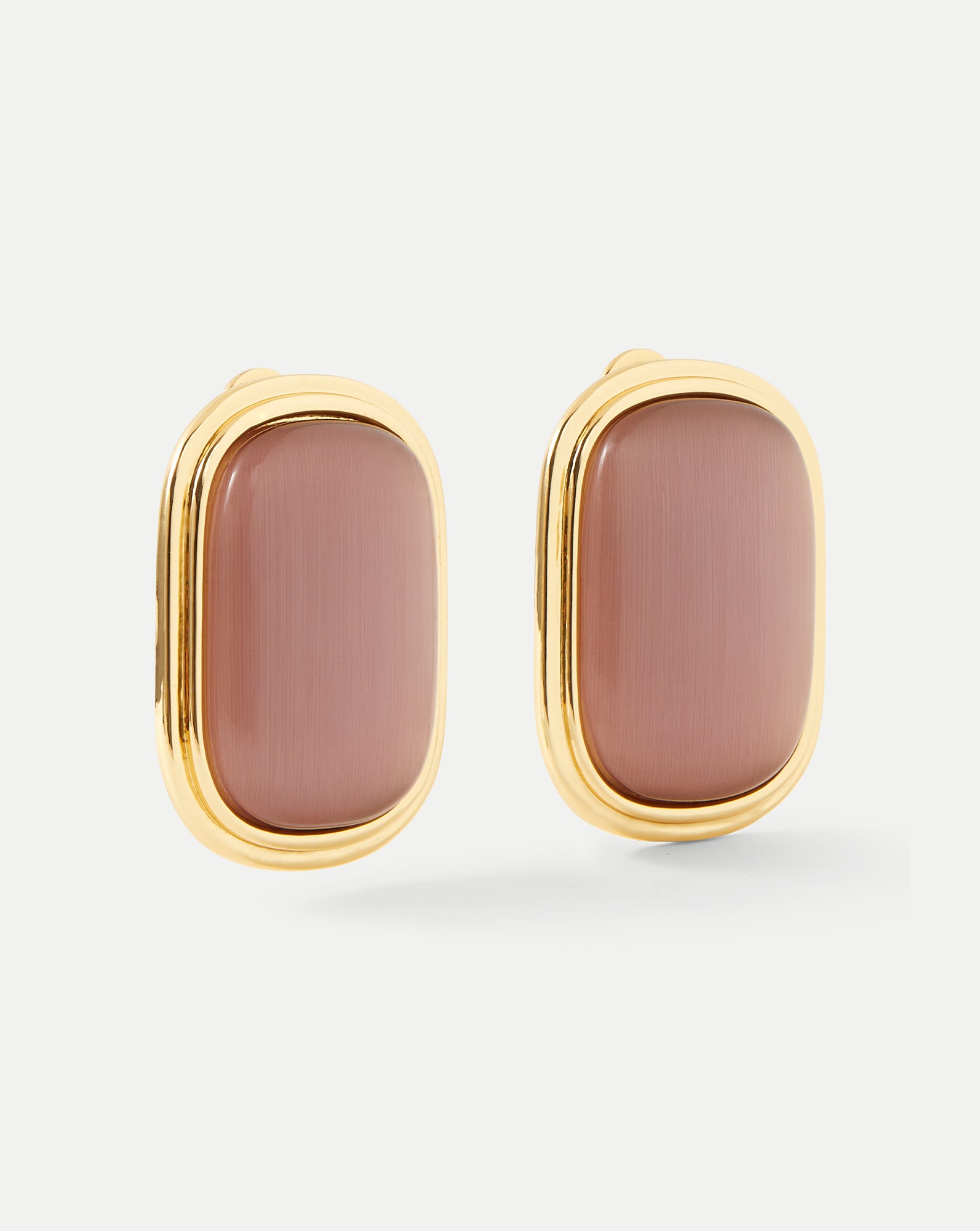 Veronica Beard Cat’s Eye Stone Earring - Plum