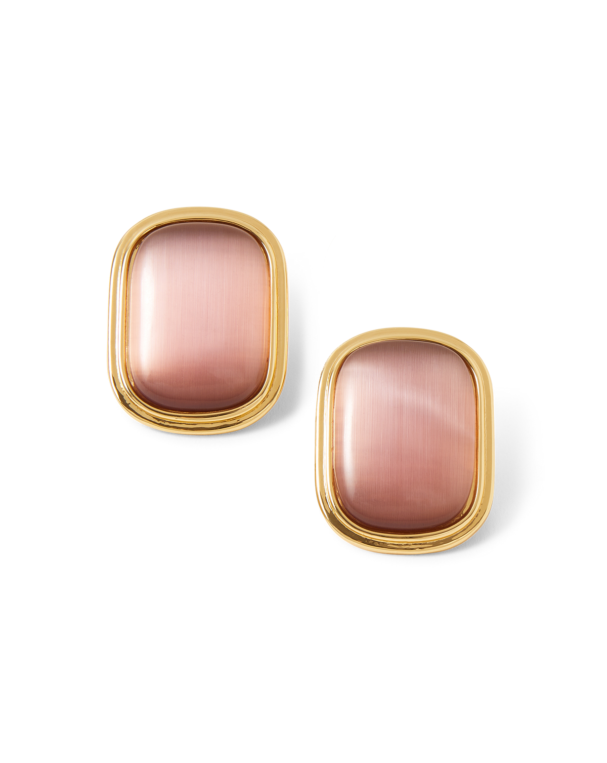 Veronica Beard Cat’s Eye Stone Earring Plum