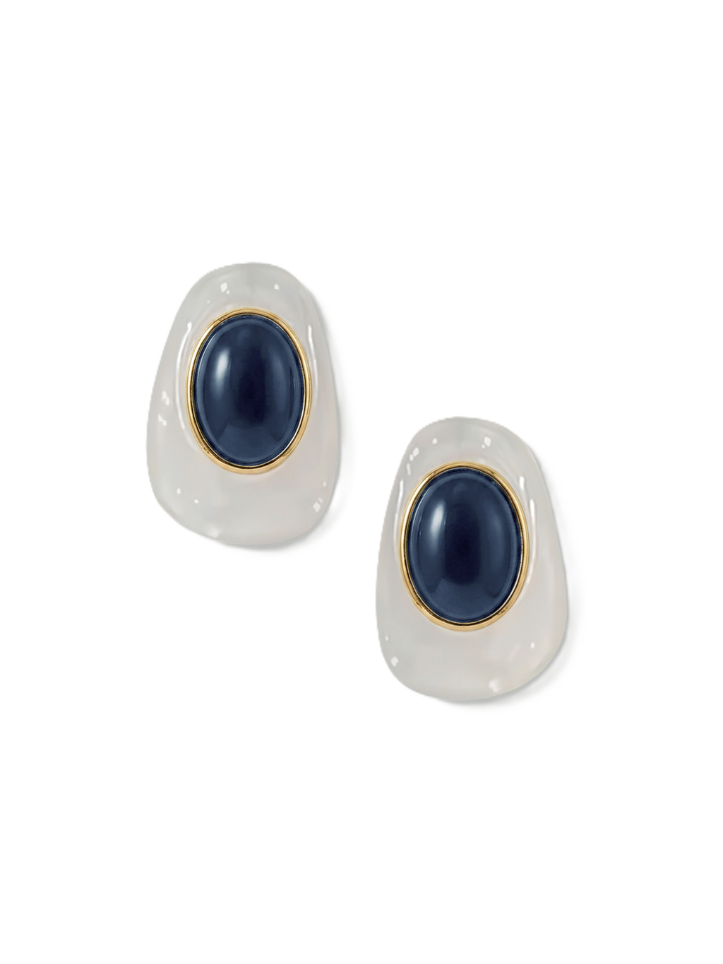 Boucles d'oreilles cabochon œil de tigre
