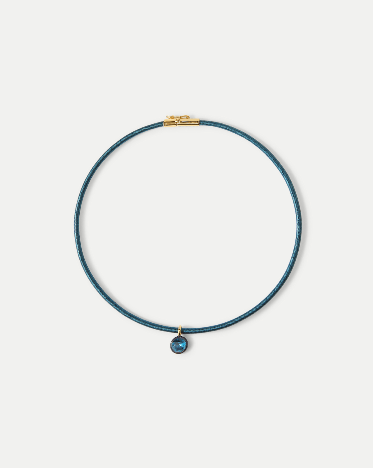 Veronica Beard Teal Cord Pendant Necklace - Teal