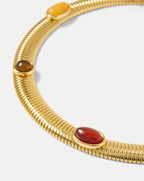 Veronica Beard Embellished Tubogas Collar Necklace