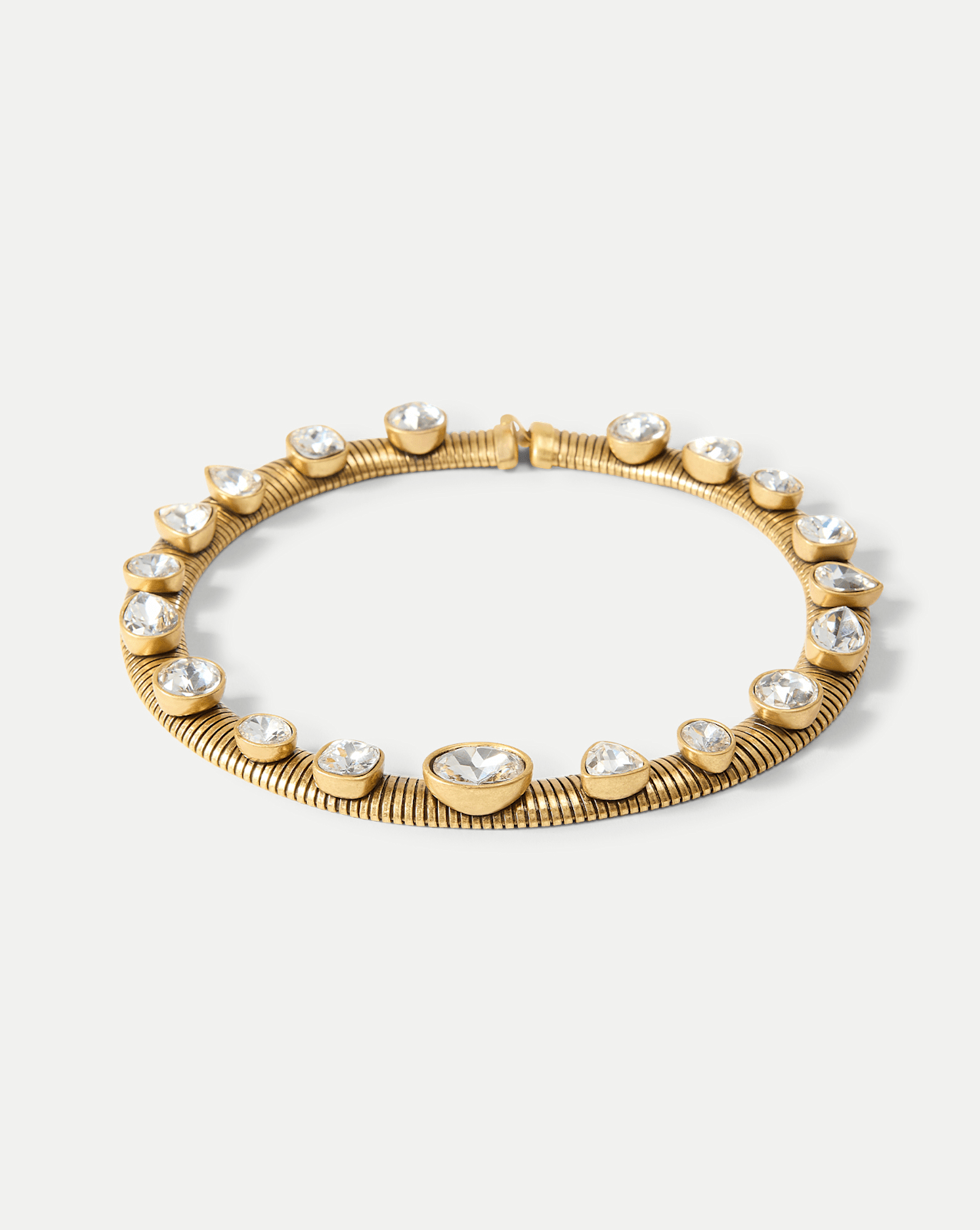 Veronica Beard Crystal Tubogas Collar Necklace