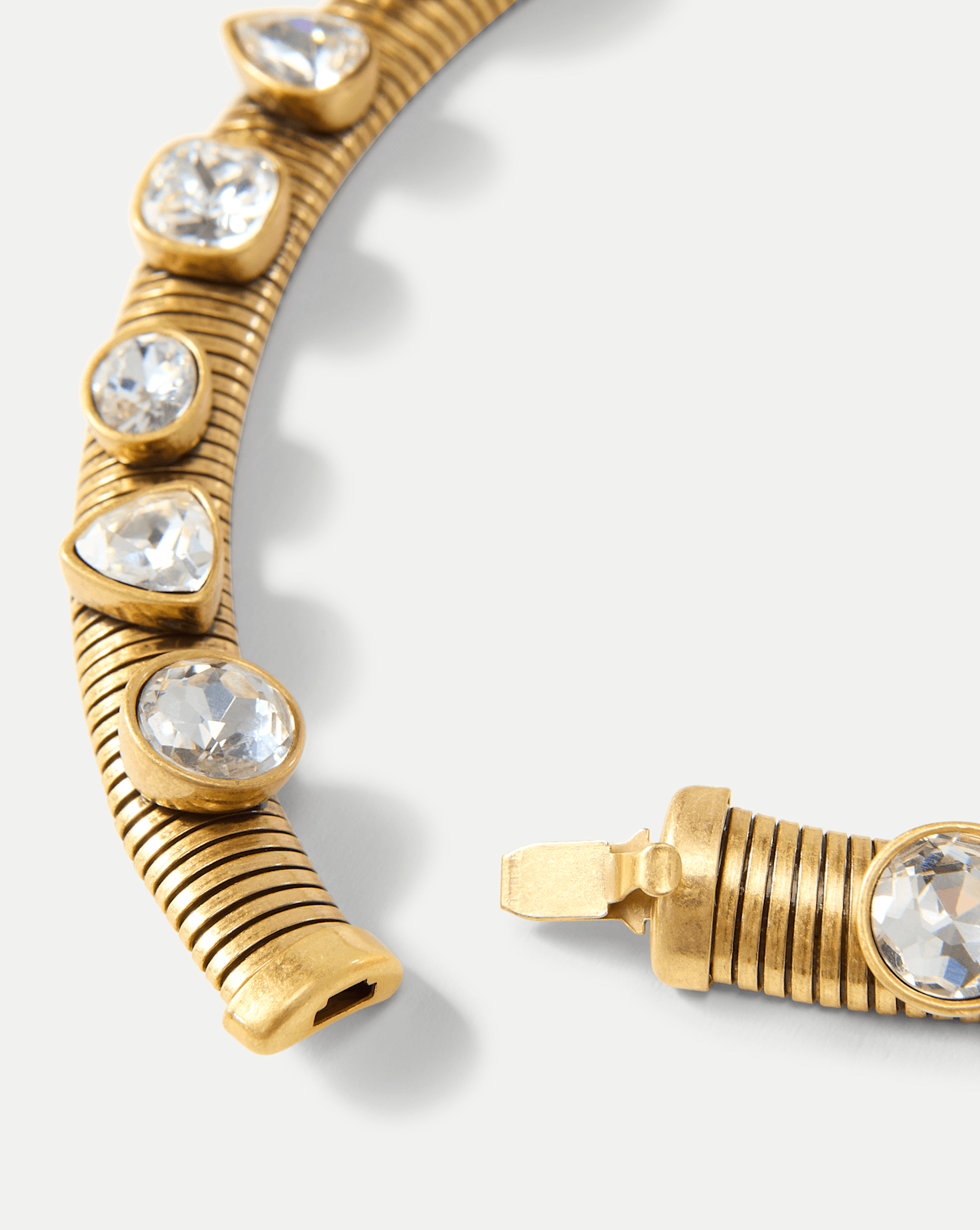 Veronica Beard Crystal Tubogas Collar Necklace