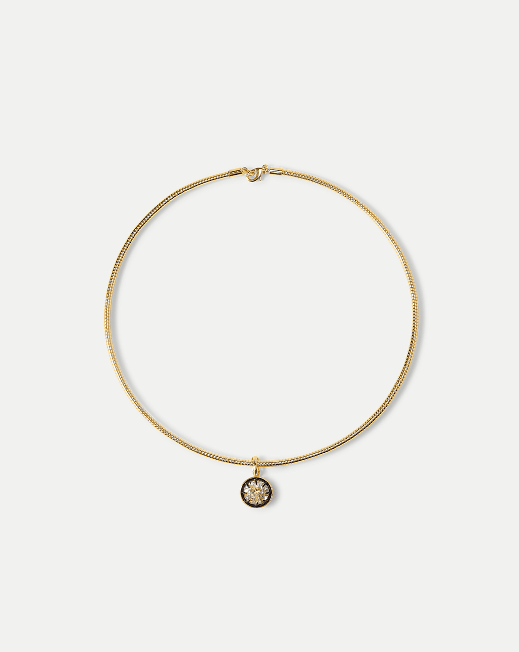 Veronica Beard Gold Snake Chain Pendant Necklace - Gold