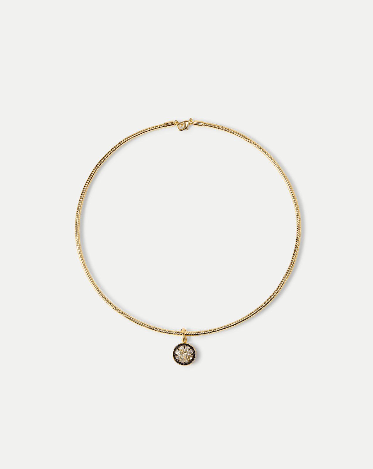 Veronica Beard Gold Snake Chain Pendant Necklace - Gold