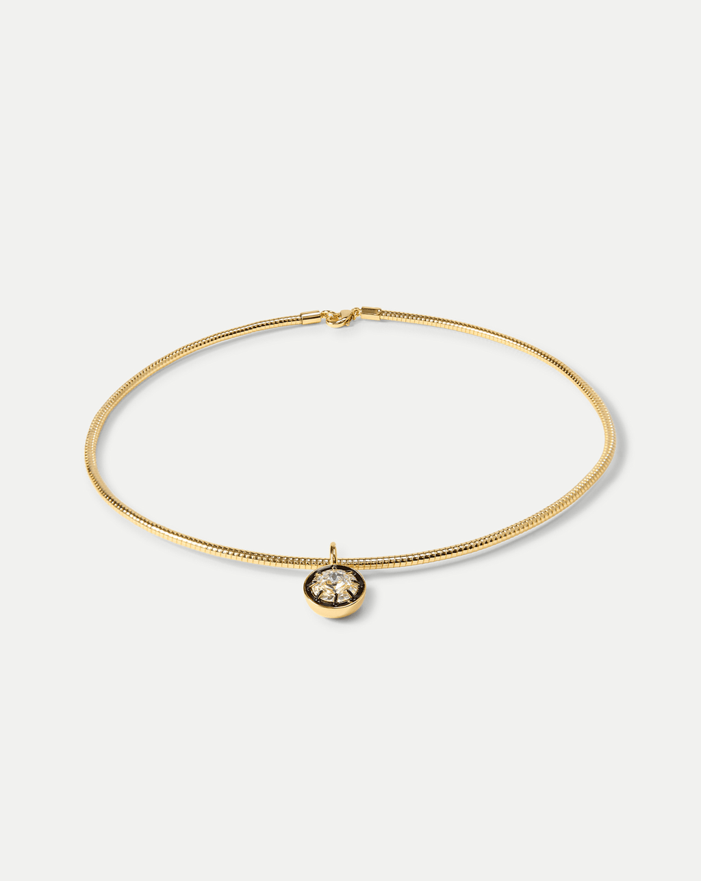 Veronica Beard Gold Snake Chain Pendant Necklace