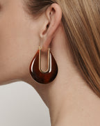 Veronica Beard Resin Drop Hoop Earring