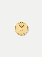 Veronica Beard Polished gold Veronica Beard logo button.